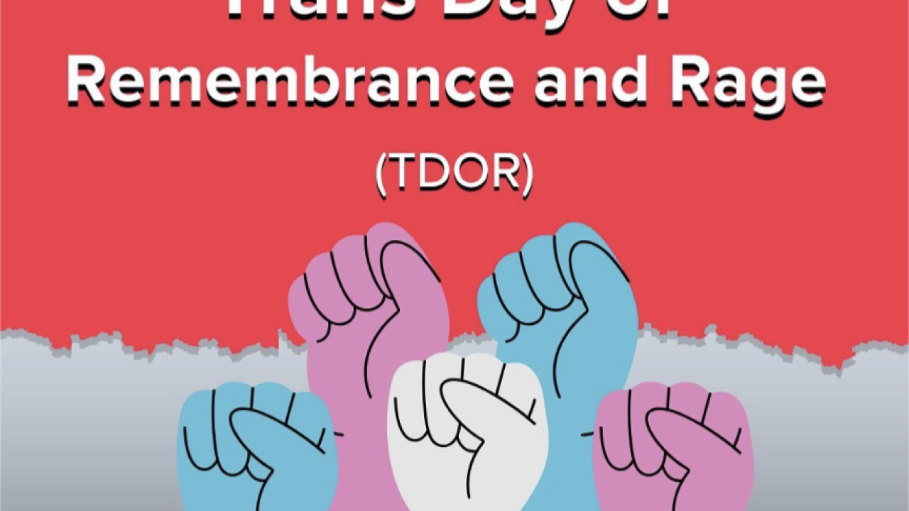 Trans Day of Remembrance and Rage (TDOR) Flyer